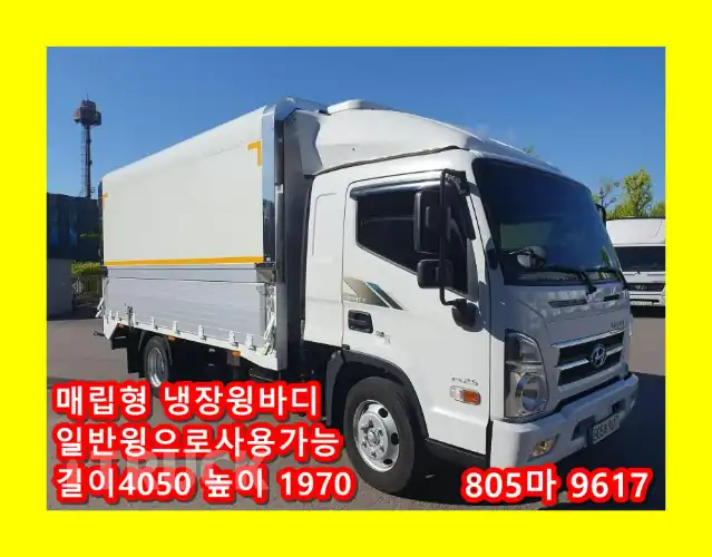 현대 올뉴마이티 2.5톤 냉장윙 - 중고 트럭 매물 이미지